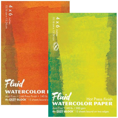 Fluid Watercolor Paper Cold Press 140 lb Pads